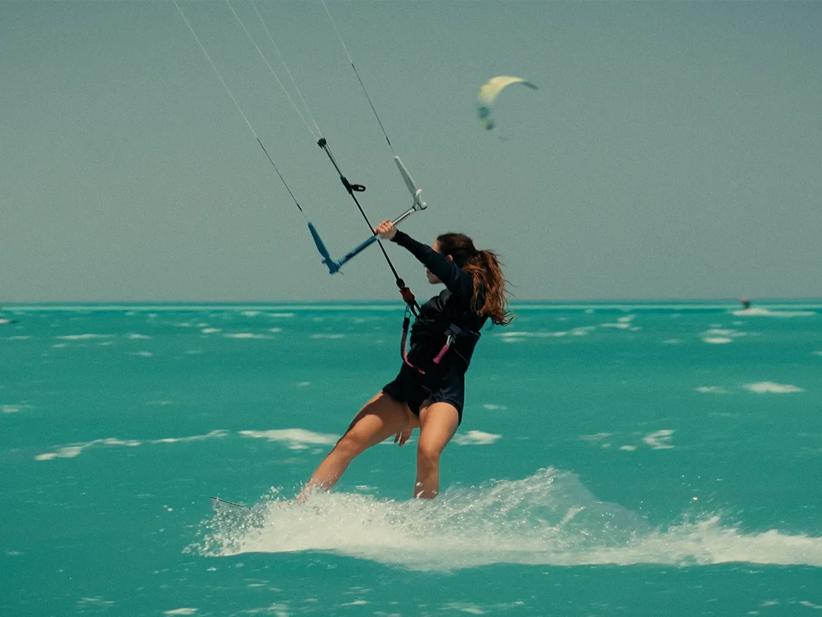 Kite surfing in El Gouna